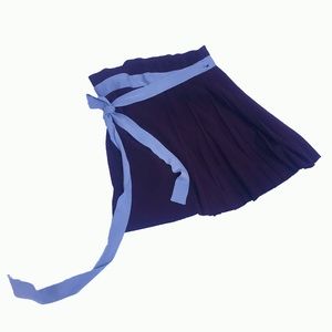 Alberta Ferretti pleated wrap around skirt
